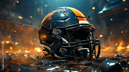 Sports protective helmet for playing American football