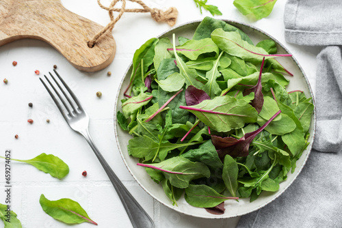 Mix salad leaves