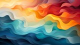Captivating Sea Patterns: A Vibrant Vector Design for Stylized Oceanic Art, generative AI