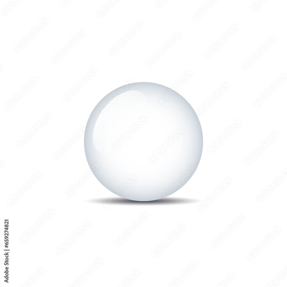 Simple and clean beautiful vector sphere with white surface on white background and smooth shadow — ball, globe, button, bubble, pearl Simple and clean beautiful vector sphere with white surface on white background and smooth shadow — ball, globe, button, bubble, pearl