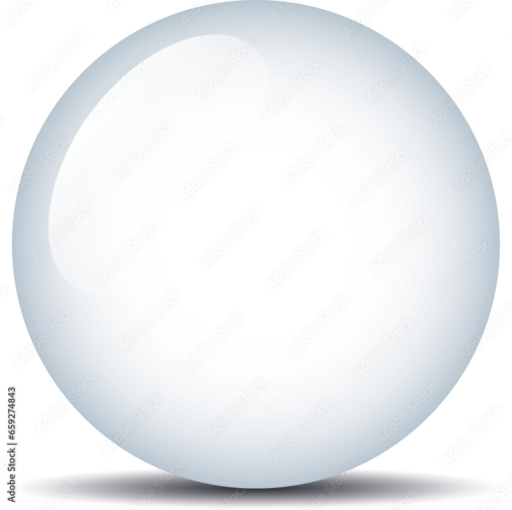 Simple and clean beautiful vector sphere with white surface on white background and smooth shadow — ball, globe, button, bubble, pearl Simple and clean beautiful vector sphere with white surface on white background and smooth shadow — ball, globe, button, bubble, pearl