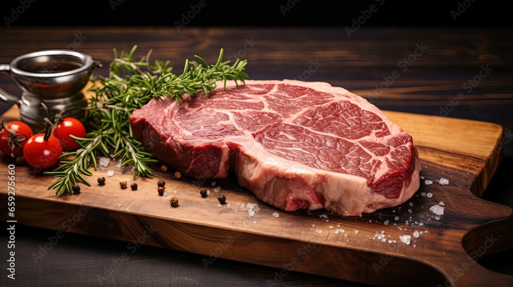 T Bone Raw Steak Meat
