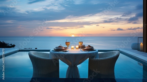 Romantic Dinner At Beach