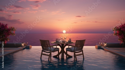 Romantic Dinner At Beach © Ariestia