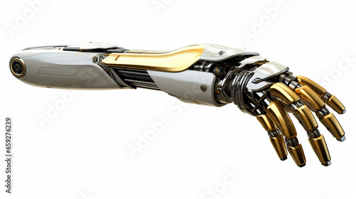 Mechanical Hand or Futuristic Robotic Arm Isolated