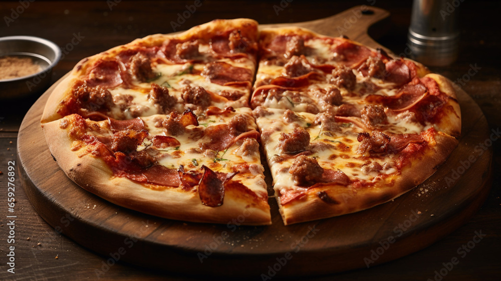 Amazing Italian Meat Pizza