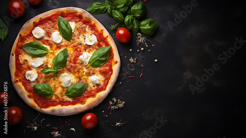 Ingredients for Traditional Italian Pizza Margherita