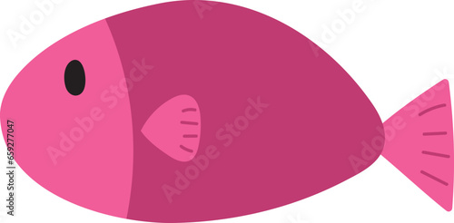 fish hand drawn isolate