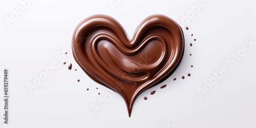 Heart shaped chocolate, AI generated