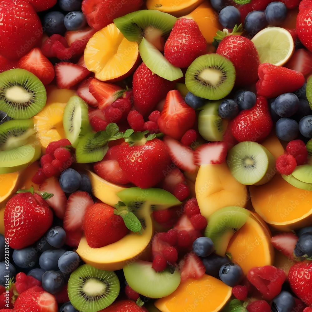A colorful fruit salad with a variety of fresh fruits4 A colorful fruit salad with a variety of fresh fruits4