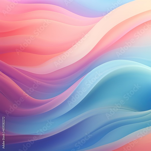 Multicolored gradient background. Abstract lines, waves, liquid effect, plastic, fabric. Banner, poster, wallpaper