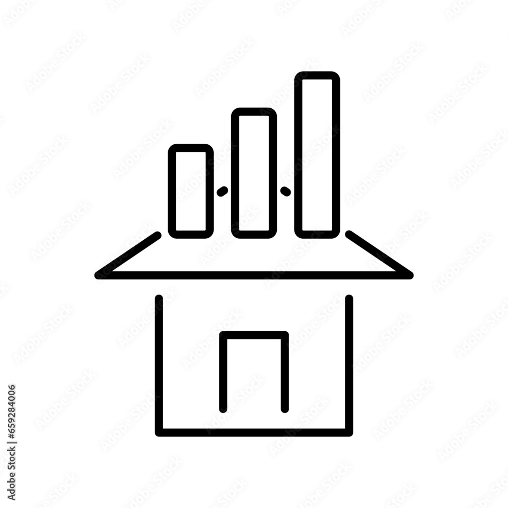 Real Estate set of web icons in line style. Realty icons for web and mobile app. Purchase and sale of housing, property, rental premises, insurance, realty, home loan Editable and Modern Design Icon.