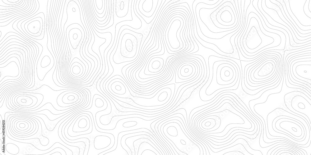 Topographic map background geographic line map with elevation assignments. Modern design with White background with topographic wavy pattern design.paper texture Imitation of a geographical map shades