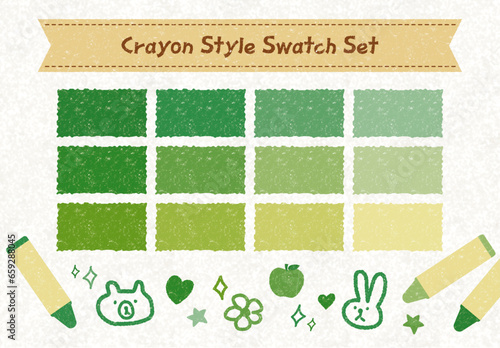 クレヨンシームレスパターンセット3