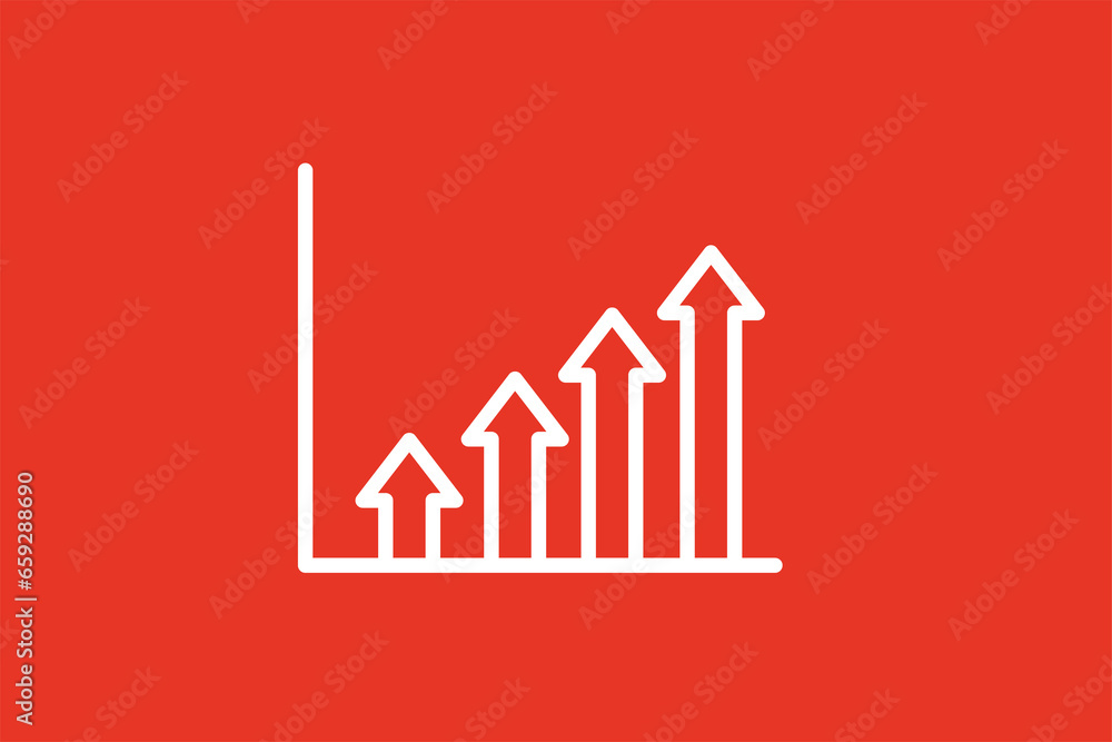 growth diagram pictogram in flat style design. Vector illustration.
growth diagram pictogram in flat style design. Vector illustration.