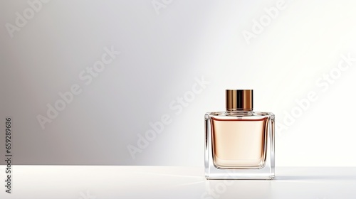Perfume bottle mockup on white background