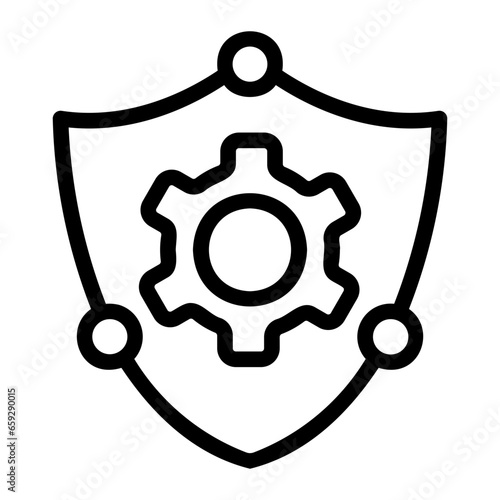 cogwheel line icon