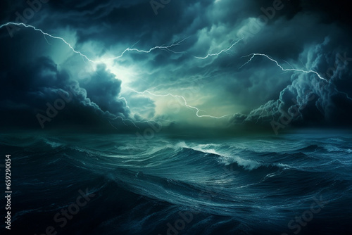 Sky lightning water ocean storm sea nature © SHOTPRIME STUDIO