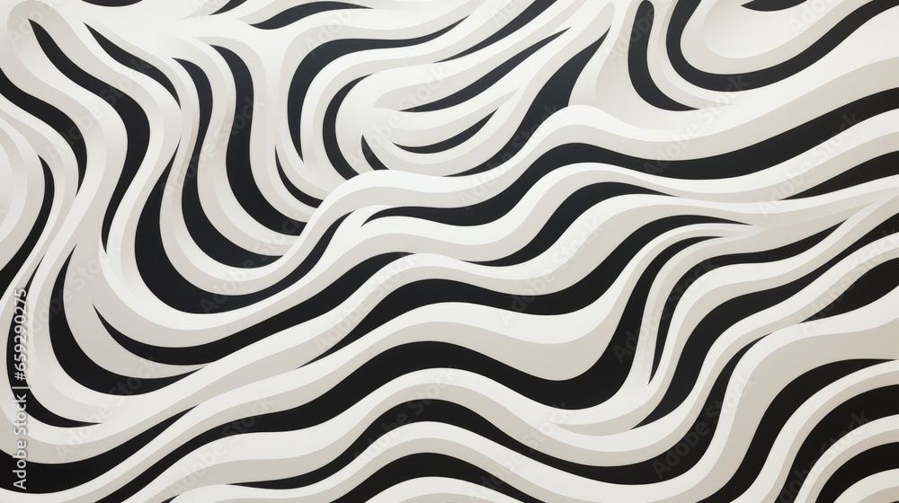 This abstract black and white striped pattern evokes a feeling of energy and freedom, its unique design providing an artistic backdrop for any fabric This abstract black and white striped pattern evokes a feeling of energy and freedom, its unique design providing an artistic backdrop for any fabric