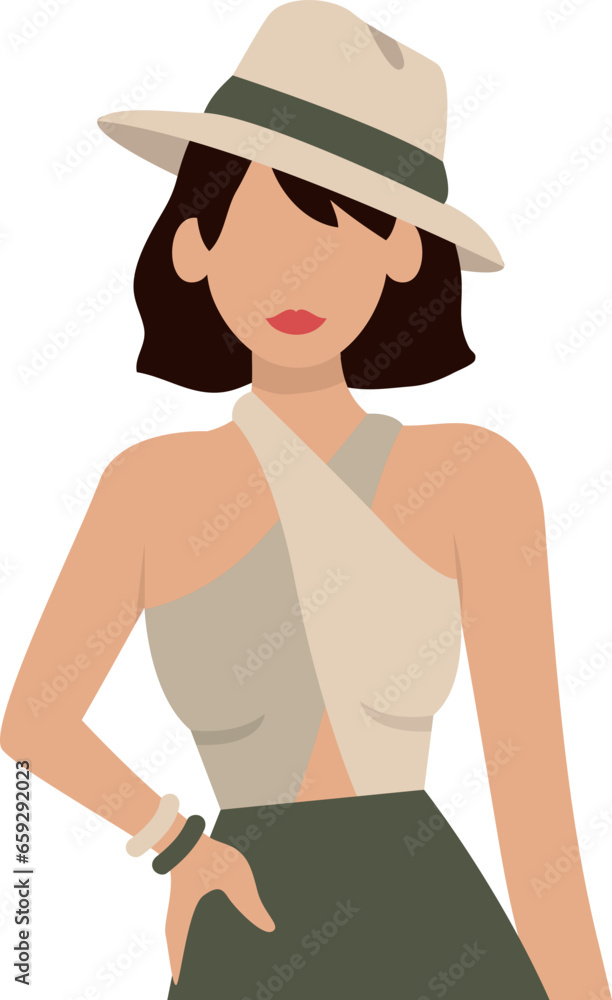 Female Influencer Vector Female Influencer Vector