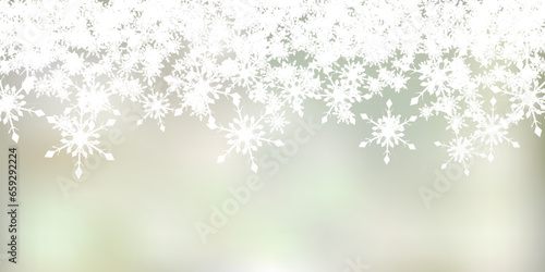 クリスマス　雪　風景　背景