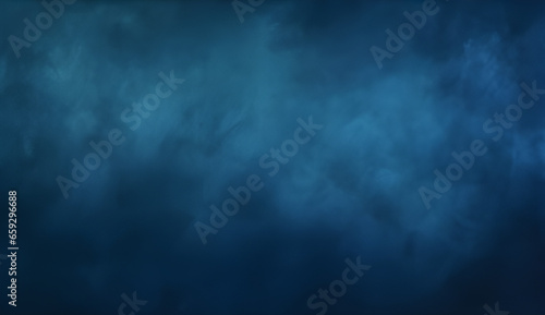Very Dark Blue, Midnight Blue and Black Colored Vintage Abstract Painted Background With Space for Text or Image. Can Be Used as Header or Banner.