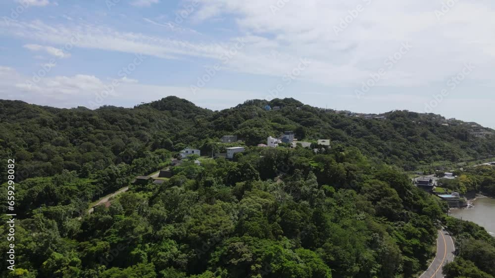日本の風景,千葉県富津市,上総湊のドローン映像 日本の風景,千葉県富津市,上総湊のドローン映像