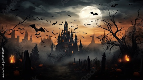 Background for Halloween fe...