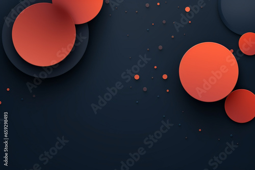 Abstract of circle and geometry element design for technology or business background