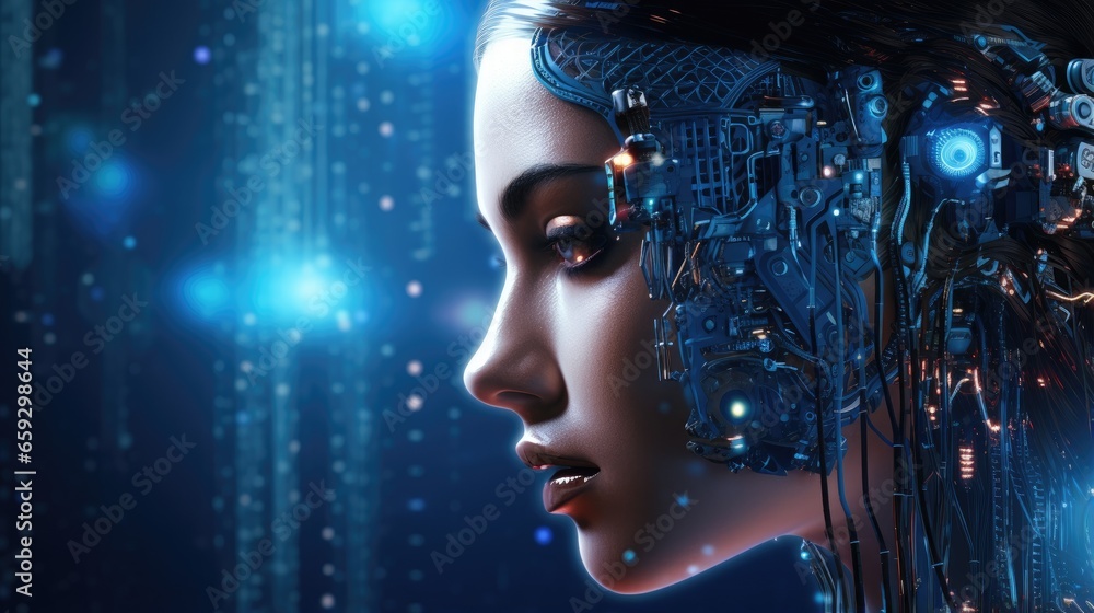 AI tech Machine learning Autonomous tech IoT 3d illustration AI tech Machine learning Autonomous tech IoT 3d illustration