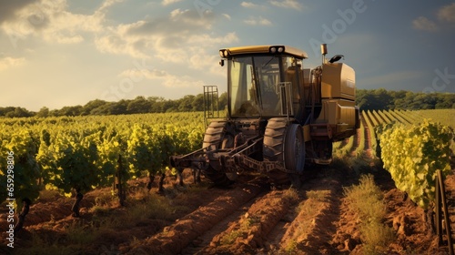 A machine used in vineyards in southwest France particularly Bordeaux