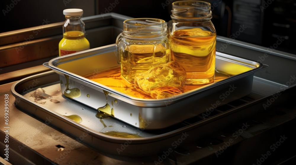 Dispose of used cooking oil in a separate container as reusing it for