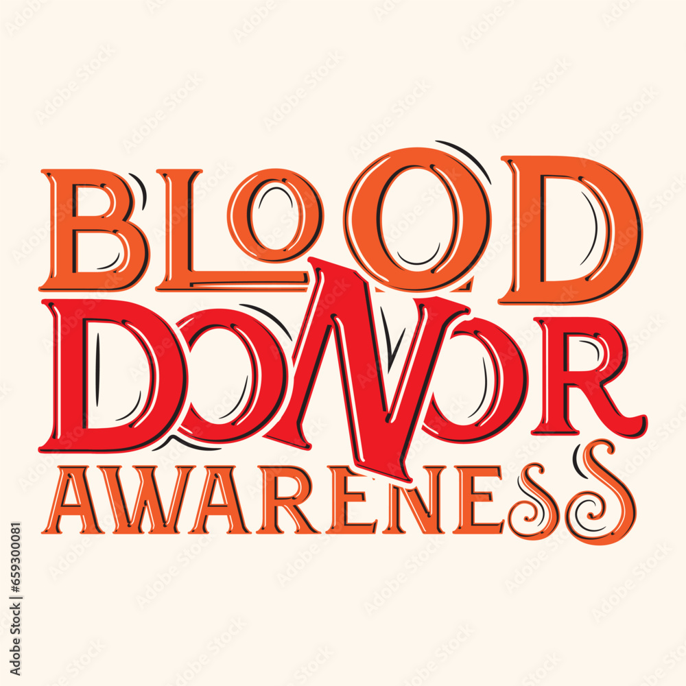 Blood Donor Awareness Svg T-Shirt Design Blood Donor Awareness Svg T-Shirt Design