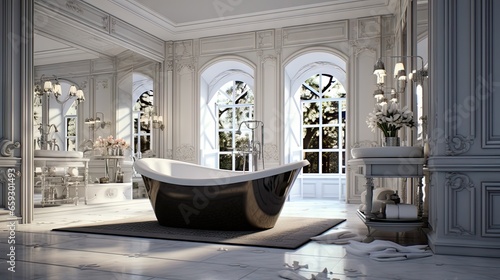 3D representations of master bathroom designs