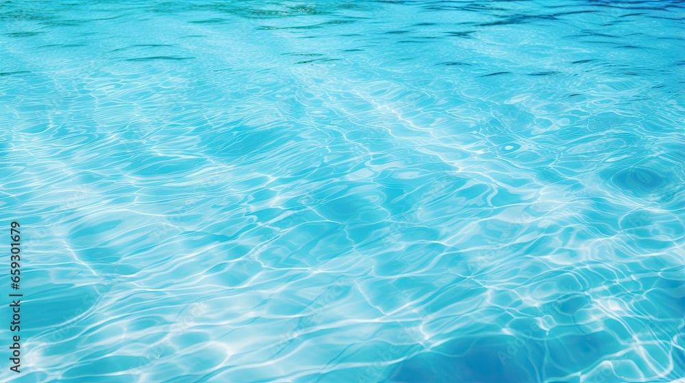 Clear background showcasing blue pool water