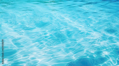 Clear background showcasing blue pool water