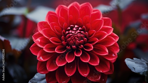 Nature's Solo: Single Blooming Flower with Petals of Perfection- generative AI