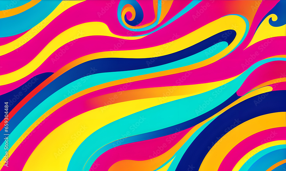 Obraz premium Abstract colorful neon background led artificial intelligence, bright colorful waves, modern futuristic texture, background canvas, generative AI