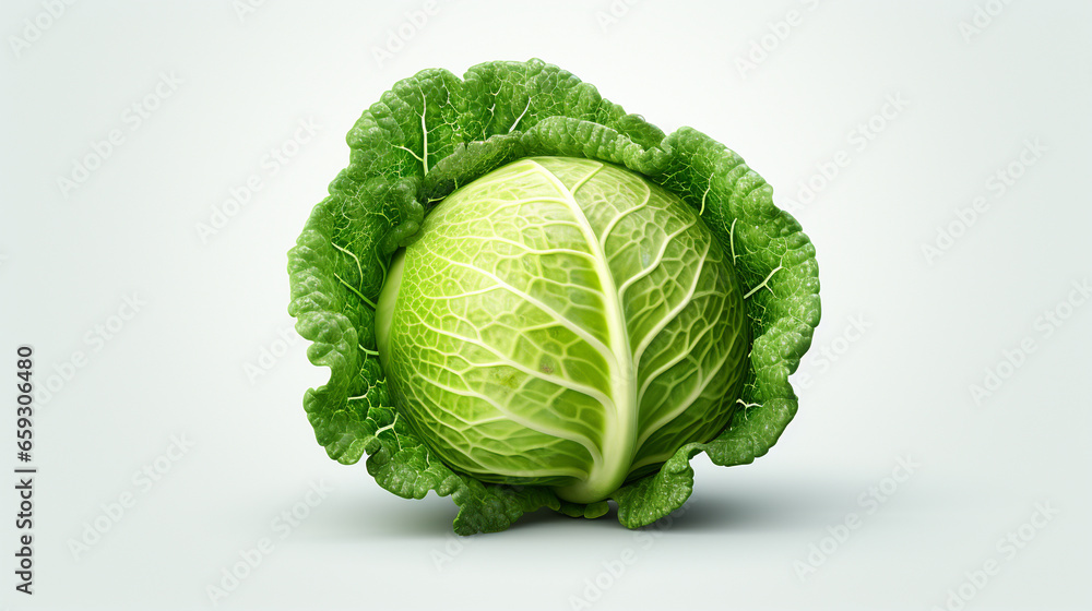 Cabbage isolated on white background with clipping path Cabbage isolated on white background with clipping path