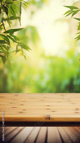 Bamboo table background