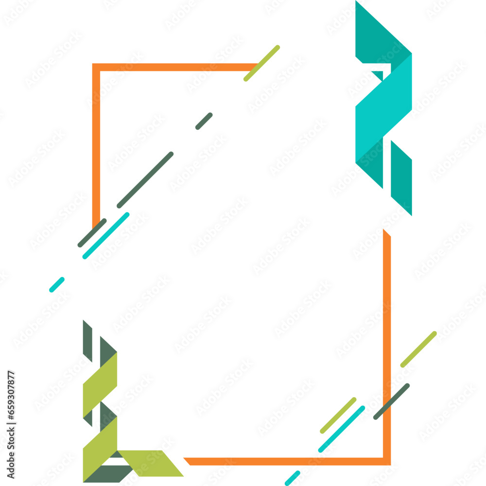 Modern Geometric Shapes Frame Modern Geometric Shapes Frame