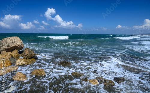 autumn sunny day on the Mediterranean sea 2