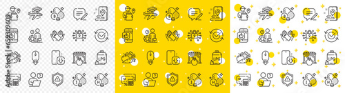 Outline Money calculator, Phone download and Airplane wifi line icons pack for web with Iodine mineral, Vegetables, Scroll down line icon. Approved, Boron mineral, Place pictogram icon. Vector
