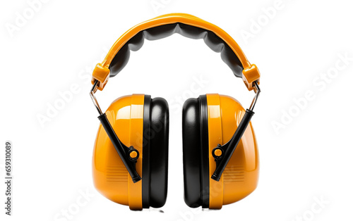 Bluetooth headphones, Ear phone isolated on transparent background.