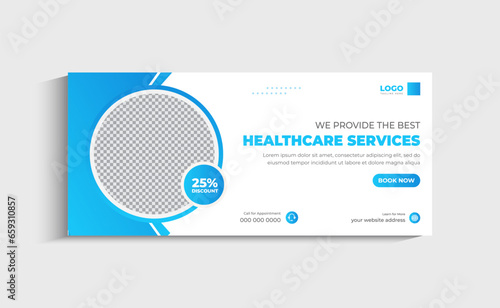 Medical and Healthcare social media Cover and Web Banner template