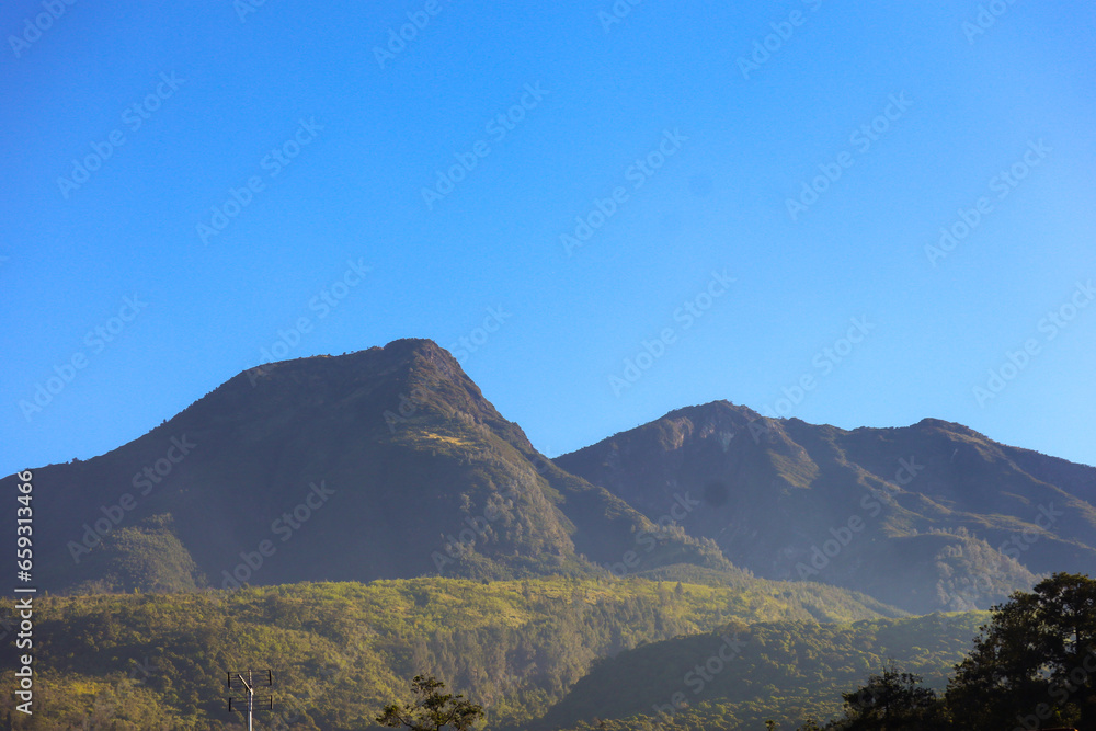 view of the top of Mount Lawu Indonesia as seen from Tawangmangu view of the top of Mount Lawu Indonesia as seen from Tawangmangu