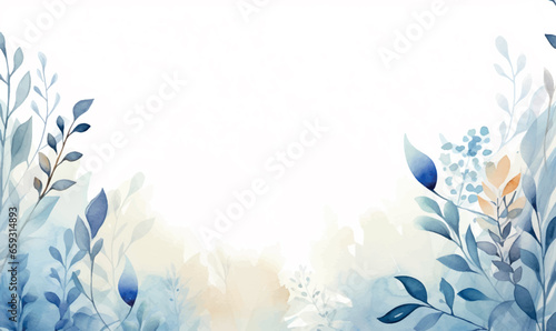 Fototapeta Naklejka Na Ścianę i Meble -  Watercolor abstract floral background