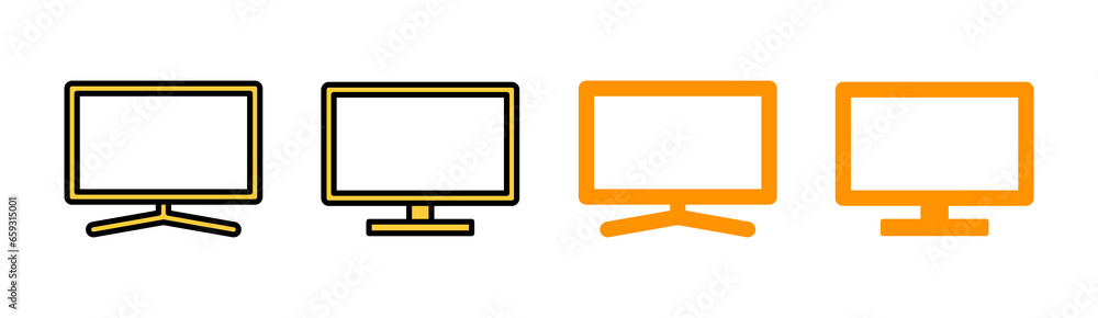 Tv icon set for web and mobile app. television sign and symbol Tv icon set for web and mobile app. television sign and symbol