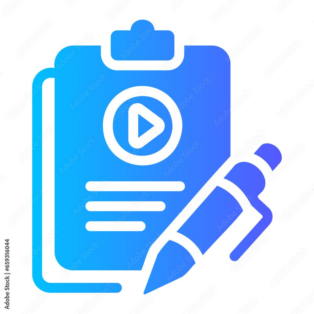 Obraz premium script Gradient icon