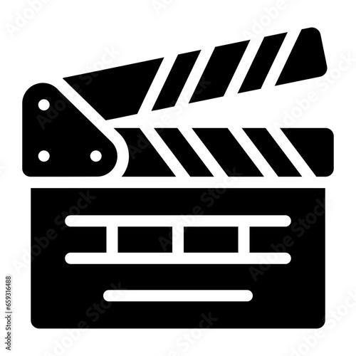 clapperboard Solid icon